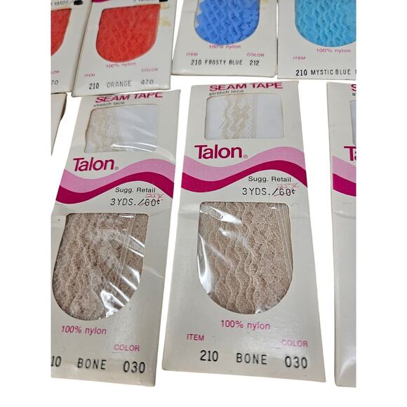 Lot of 30 Deadstock Vintage Seam Tape 3 yds Lace Sewing Tailor Dressmaking - Picture 6 of 6